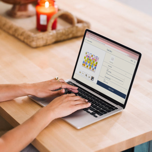 Woman typing a message for a Truly Gifted Token Moment