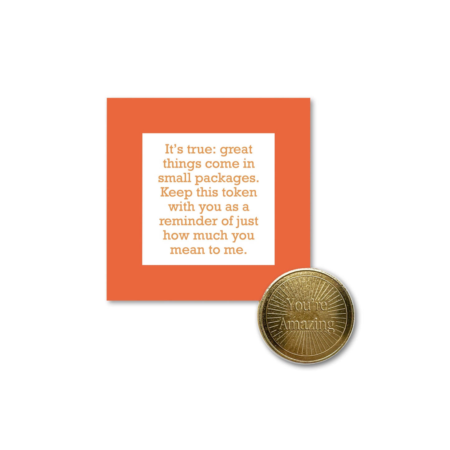 In This Busy World I Found You Token Moment