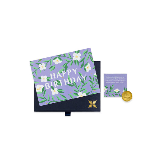 Floral Happy Birthday Token Moment
