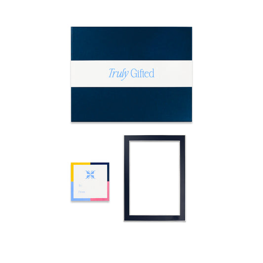 Navy Blue Enamel Photo Moment